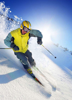 装饰图-男子滑雪
